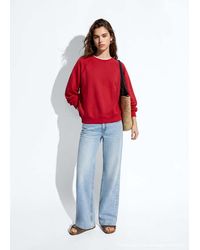 MANGO TEEN - Cotton Sweatshirt With Stitching Detail - Lyst