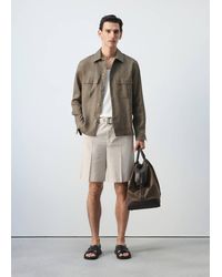 Mango - Regular-Fit 100% Linen Overshirt - Lyst