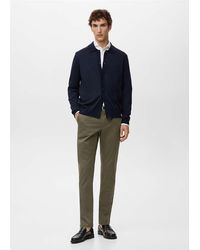 Mango - Barna Slim-Fit Twill Chino Trousers - Lyst