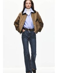 Mango - Parka Cotone Collo Velluto A Coste - Lyst