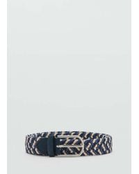 Mango - Braided Elastic Coloured Belt - Lyst