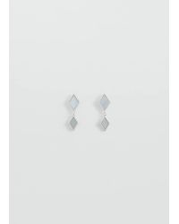 MANGO TEEN - Mirror Dangling Earrings - Lyst