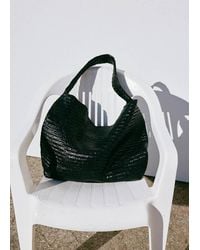 Mango - Large Braided Leather Bag - Lyst