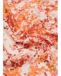 Mango - Mini Flower-Print Scarf - Lyst