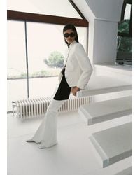 Mango - Jacket With Jewel-Button Strip Collar - Lyst