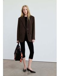 Mango - Straight Blazer With Flap Pockets - Lyst