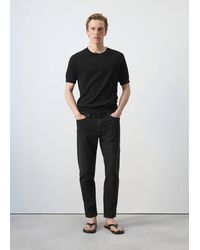 Mango - Ben Cropped Tapered-Fit Jeans - Lyst