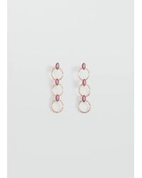 MANGO TEEN - Long Beaded Earrings - Lyst