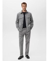 Mango - Corduroy Overshirt With Pockets - Lyst