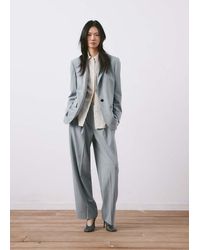 Mango - Straight Suit Jacket With Lapel Pockets - Lyst