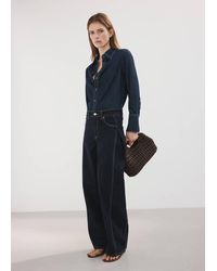 Mango - Mid-Rise Balloon Jeans And Side Pleats - Lyst