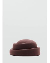 Mango - 100% Wool Hat - Lyst