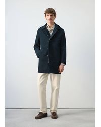 Mango - Water-Repellent Parka With Removable Hood - Lyst
