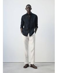 Mango - 100% Linen Slim-Fit Shirt - Lyst