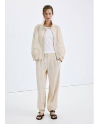 Mango - Lyocell Harem Trousers - Lyst