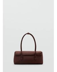 Mango - Satin Shoulder Bag - Lyst