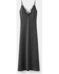 Mango Lace Camisole Dress in Natural | Lyst