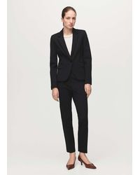 Mango - Mid-Rise Suit Trousers - Lyst