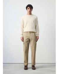 Mango - 100% Cotton Cargo Pants - Lyst