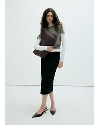 Mango - Shopper Bag With Buckle Details - Lyst