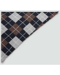 Mango - Diamond-Patterned Triangular Scarf - Lyst