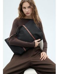 Mango - Shopper-Bag Mit Doppelhenkel - Lyst