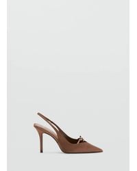 Mango - Satin Court Shoes - Lyst