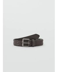 MANGO TEEN - Leather Belt With Eyelets - Lyst