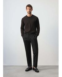 Mango - Regular-Fit Wool-Blend Trousers - Lyst