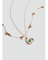 Mango - Mixed Double Necklace - Lyst