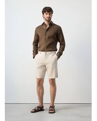 Mango - 100% Linen Slim-Fit Shirt - Lyst