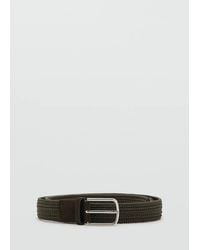 Mango - Braided Elastic Belt - Lyst