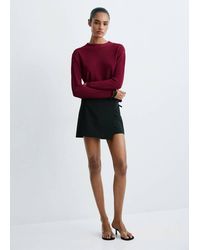 Mango - Strickpullover Aus Lurexgewebe - Lyst