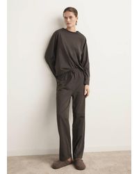 Mango - Two-Piece Plain Cotton Pyjamas - Lyst