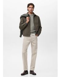 Mango - Jacket With Zip Pockets - Lyst