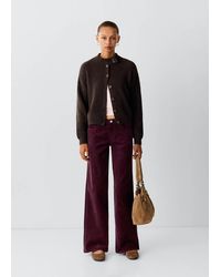 MANGO TEEN - Wide Leg Corduroy Trousers - Lyst