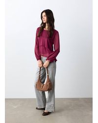 MANGO TEEN - Fluid Ruffled Blouse - Lyst