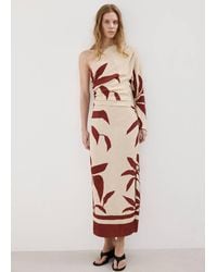 Mango - Asymmetrical Dress With Gathered Body - Lyst