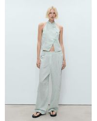 Mango - Fließende Hose Mit Streifen - Lyst