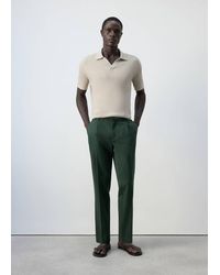 Mango - Adjustable Lyocell-Cotton Blend Trousers - Lyst
