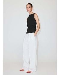 Mango - Draped Cotton Top - Lyst
