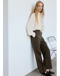 Mango - Straight Suit Trousers - Lyst