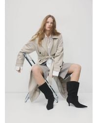 Mango - Suede Ankle Boots With Pointed Toe And Heel - Lyst