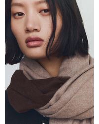 Mango - Fringed Edge Scarf - Lyst