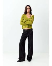 MANGO TEEN - Low-Rise Jeans With Eyelet Detail - Lyst