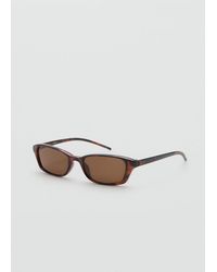 Mango - Thin-Frame Sunglasses - Lyst