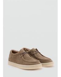 Mango - Suede Nautical Shoes - Lyst