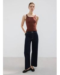 Mango - Catherin Culotte High-Rise Jeans - Lyst