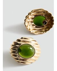 Mango - Combined Resin Stone Earrings - Lyst