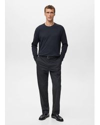 Mango - Long Sleeve Regular Fit T-Shirt - Lyst